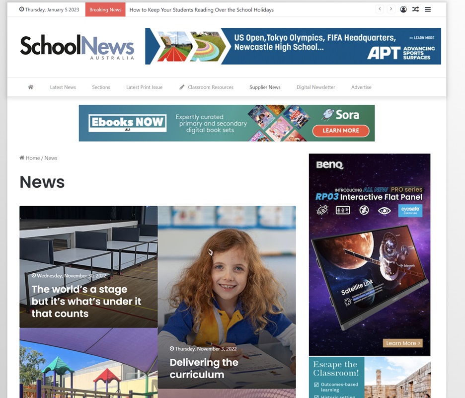 وب سایت SchoolNews – Australia
