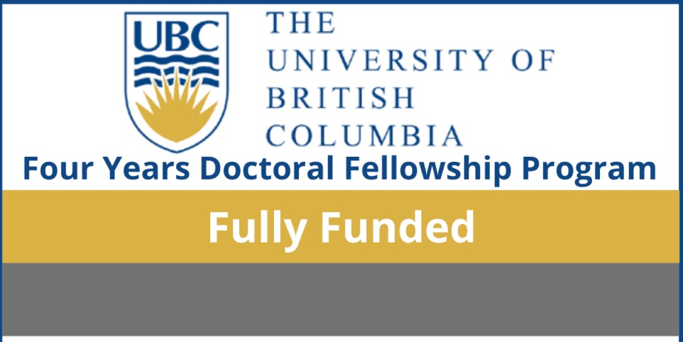 برنامه کمک هزینه تحصیلی چهار ساله دکتری دانشگاه بریتیش کلمبیا